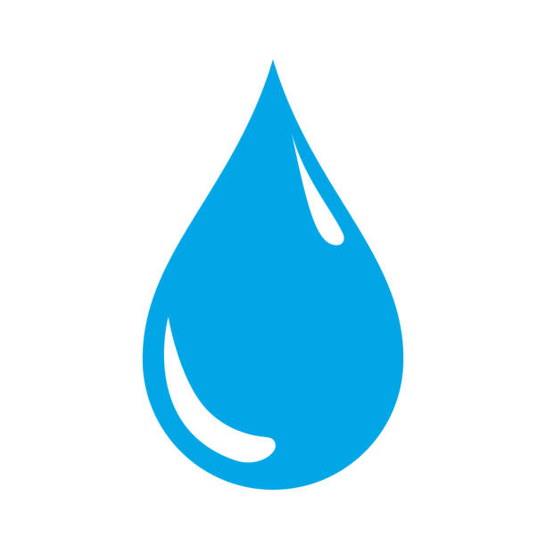 Drop icon on white background. Water icon. Vector. Drop icon on white background. Water icon. Vector. sweat stock illustrations