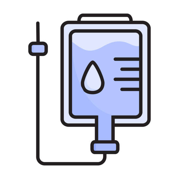 Dropper vector icon for medical website, infographic. Container with an antibiotic, saline for intravenous infusion of medication. Drip element for treatment. saline bag icon Dropper vector icon for medical website, infographic. Container with an antibiotic, saline for intravenous infusion of medication. Drip element for treatment. saline bag icon in outline style. infusion therapy stock illustrations