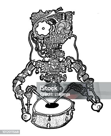 Doodle Davul Kitap Kucuk Resim 1 566 198 Clipart