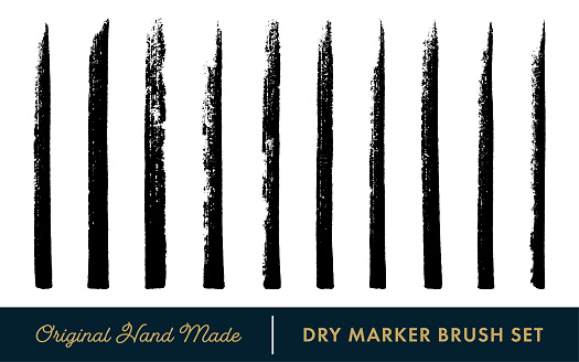 Dry Marker Vector Brush Set