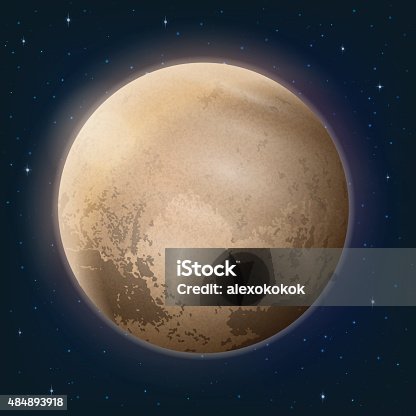 istock Dwarf Planet Pluto in Space 484893918