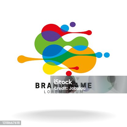 istock Dynamic Connected Points Brand Symbol 1318667618