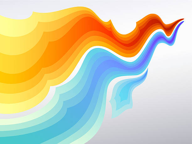 Dynamic Flow Background vector art illustration