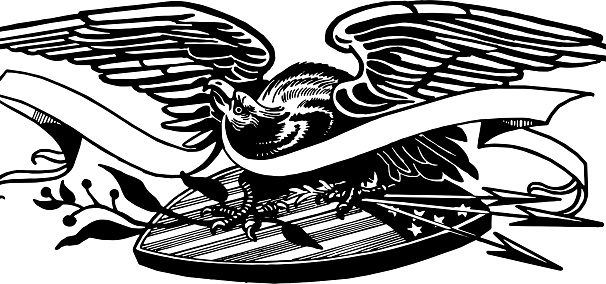 Eagle and Ribbon Symbol