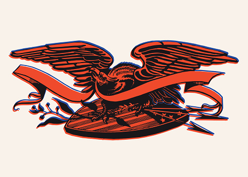 Eagle and Ribbon Symbol