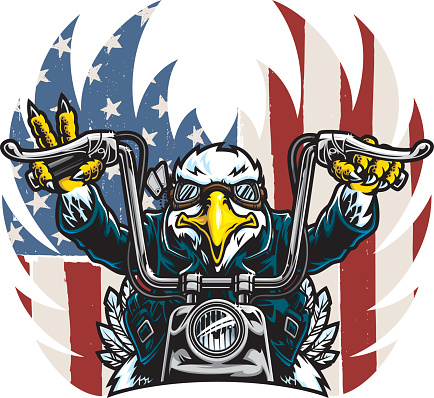 Eagle Biker Freedom
