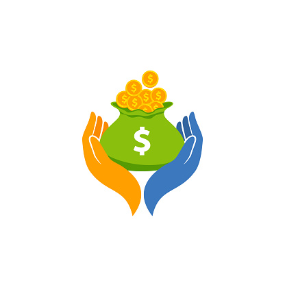 Earn Money Vector Sign Icon Design Saving Money Symbol Design With Hand