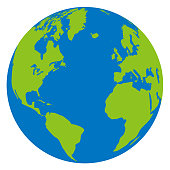 istock Earth globe, Atlantic 1390066370