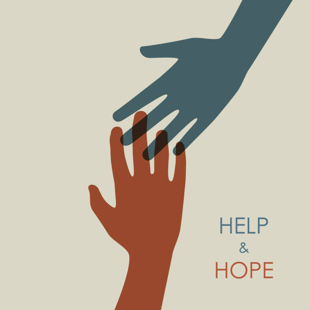 Earth tone color help and hope hands icon logo vector template graphic design. Earth tone color help and hope hands icon logo vector template graphic design. hand backgrounds stock illustrations