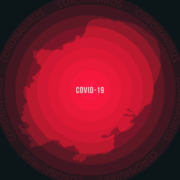 ilustrações de stock, clip art, desenhos animados e ícones de east of england map with the spread of covid-19. coronavirus outbreak - norwich