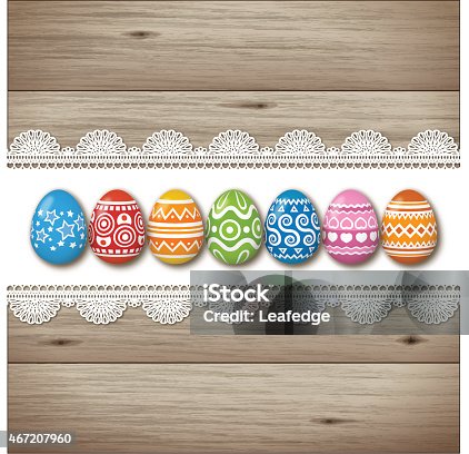 istock Easter background[Eggs and boards] 467207960