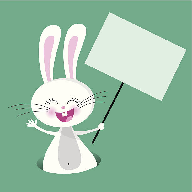 Easter bunny vector art illustration