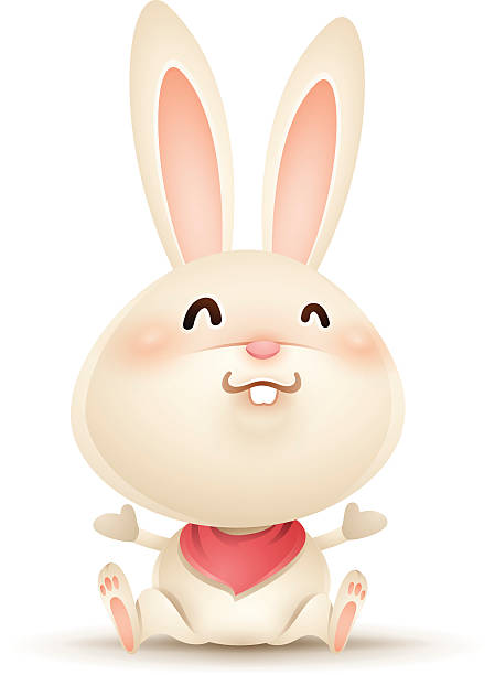 Easter bunny vector art illustration