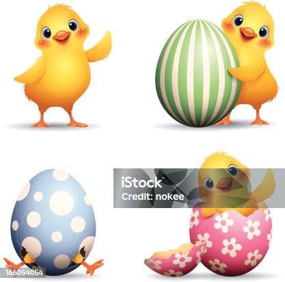 istock Easter Chick set 166054054