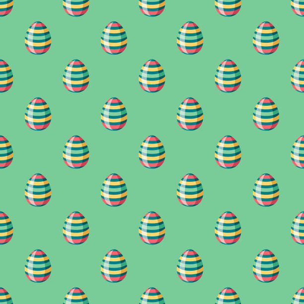 Easter Egg Seamless Pattern  easter sunday stock illustrations