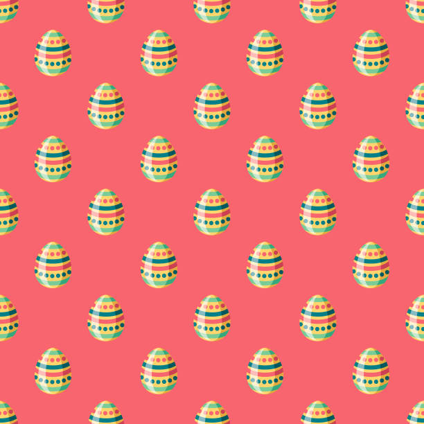 Easter Egg Seamless Pattern  easter sunday stock illustrations