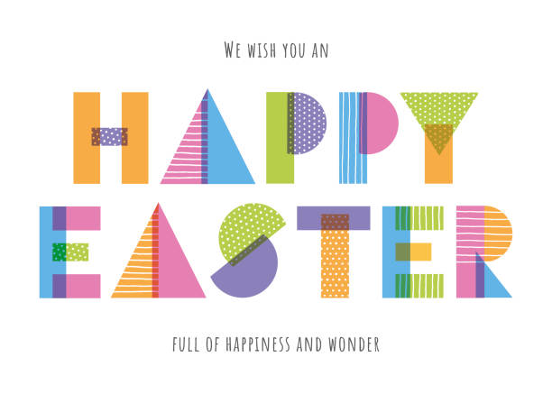 Easter Greeting Card.  easter sunday stock illustrations
