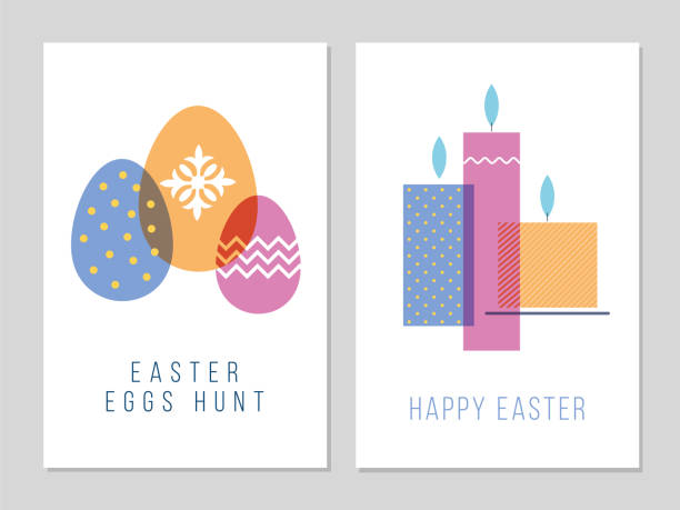 Easter Greeting Card  easter sunday stock illustrations