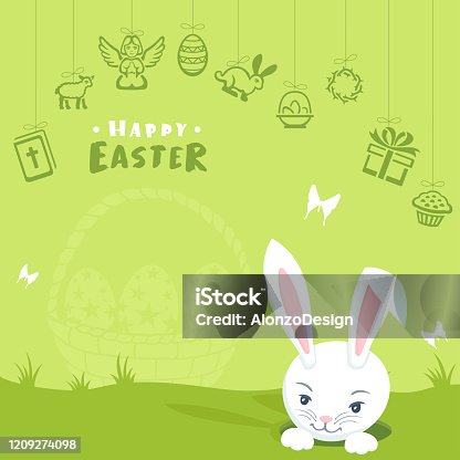 istock Easter Party Poster 1209274098
