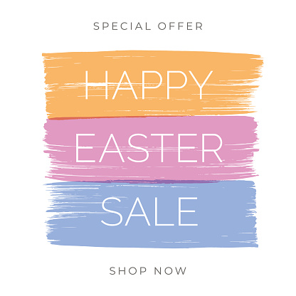 Easter Sale design for advertising, banners, leaflets and flyers.
