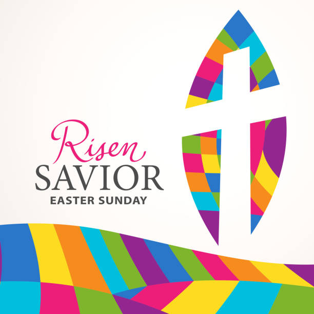 Easter Sunday Celebration  easter sunday stock illustrations