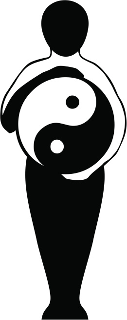 Eastern Figure with Yin Yang symbol