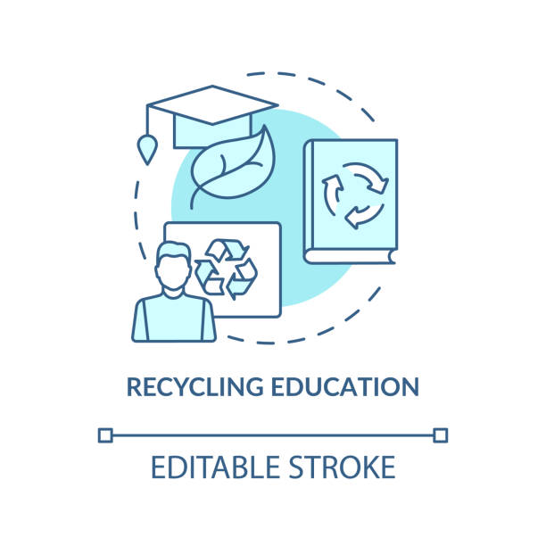 Ecological education concept icon Ecological education concept icon. Awareness of various environmental, ecological problems in world abstract idea thin line illustration. Vector isolated outline color drawing. Editable stroke angry general manager stock illustrations