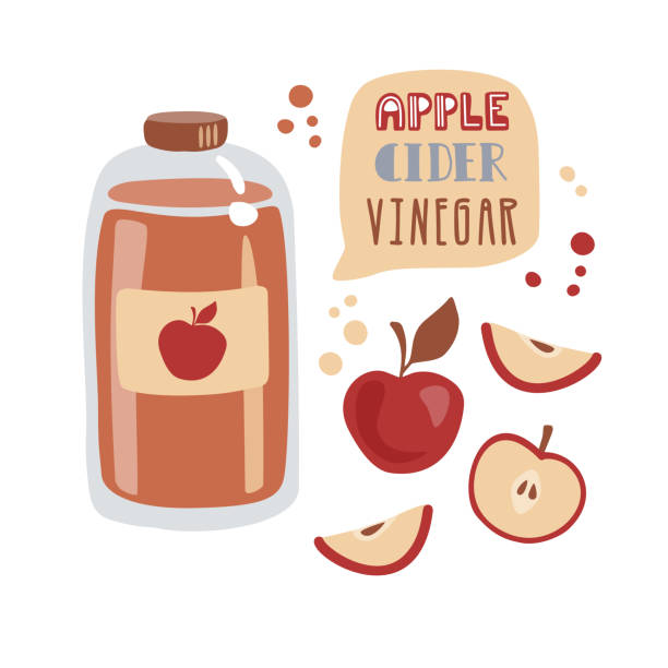 144 Apple Cider Vinegar Illustrations &amp; Clip Art - iStock