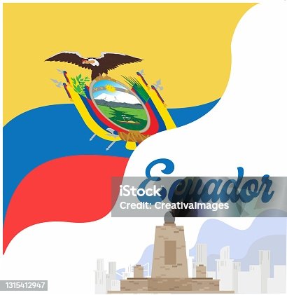 istock Ecuadorian landmark with City Half the World 1315412947