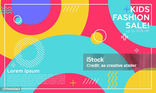 istock Editable Post Template Social Media Banners for Digital Marketing. Promotion Brand Fashion. Streaming. Kids concepts 1270450362