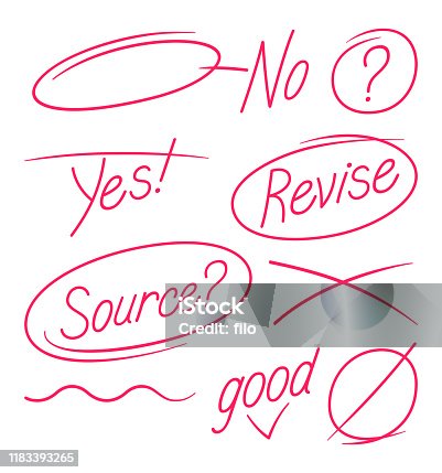 istock Editing and Paper Revision Grammar and Spelling Marks 1183393265
