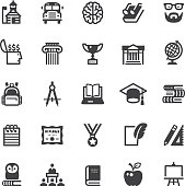 Vector icons. Black series. One icon consists of a single object. Files included: Vector EPS 10, JPEG 3000 x 3000 px, transparent PNG, AI 17