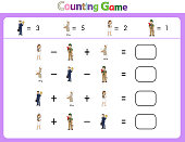 Educational illustrations by matching words for young children. Learn words to match pictures. as shown in the Job category