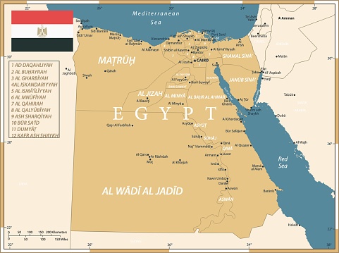 22-エジプト - ビンテージ ゴールデン暗い 10 - イラスト素材...