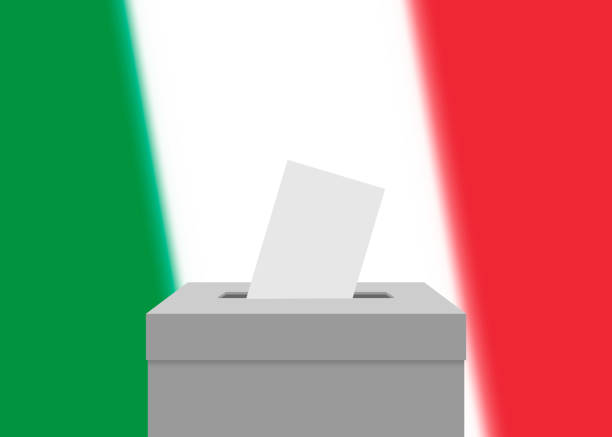 illustrazioni stock, clip art, cartoni animati e icone di tendenza di striscione elettorale - elezioni italia