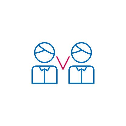 Elections, Speech Outline Colored Icon. Can Be Used For 