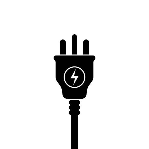 UK Electric Plug icon, symbol. United Kingdom, Great Britain standart. lightning sign UK Electric Plug icon, symbol. United Kingdom, Great Britain standart. lightning sign electric plug stock illustrations