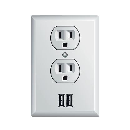 Electrical power socket with USB
