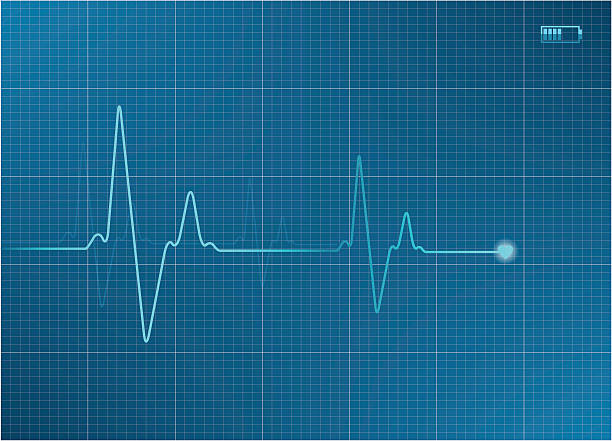 electrocardiogram - pulslinie stock-grafiken, -clipart, -cartoons und -symbole