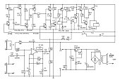 istock Electronic circuit diagram vector drawing 1197677255