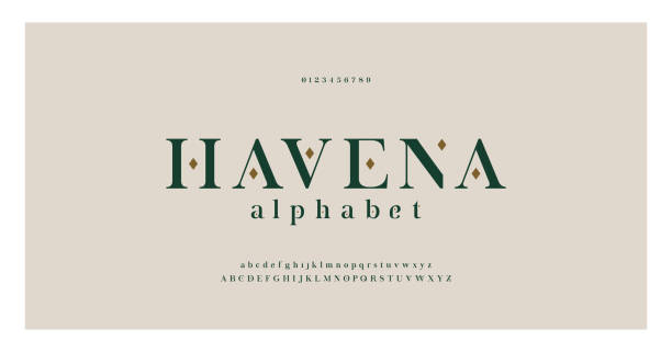 Elegant alphabet letters serif font and number. Classic Lettering Minimal Fashion. Typography fonts regular uppercase, lowercase and numbers. vector illustration Elegant alphabet letters serif font and number. Classic Lettering Minimal Fashion. Typography fonts regular uppercase, lowercase and numbers. vector illustration serif typeface stock illustrations
