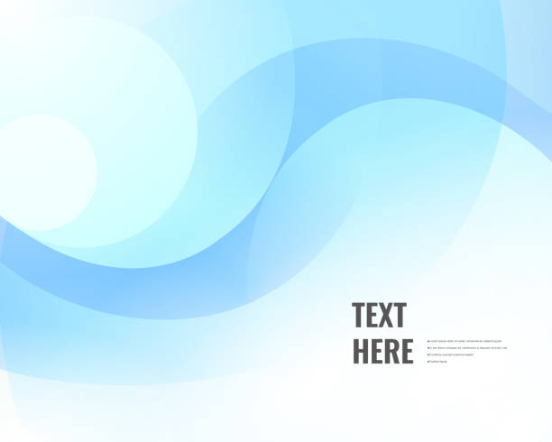 элегантная синяя волна закручена фон - абстрактный задний план stock illustrations