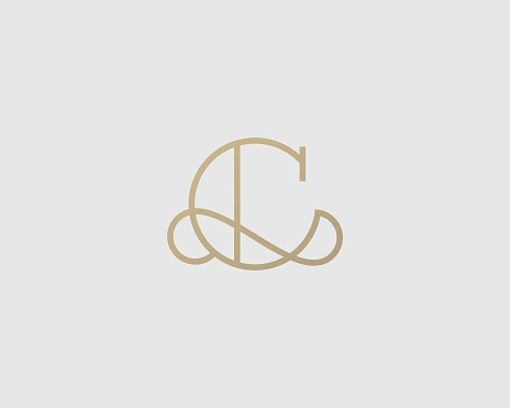 Elegant Line Curve Vector Icon Premium Letter C Icon Design Luxury ...