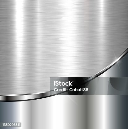 istock Elegant metallic background with brushed metal texture 1350203511
