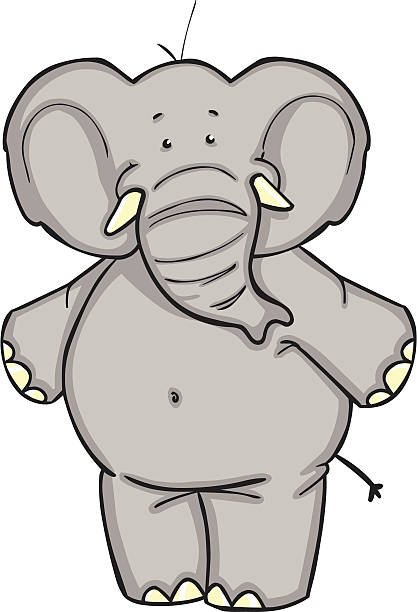 Elephant vector art illustration
