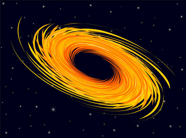 elliptical black hole in space vector - black hole 幅插畫檔、美工圖案、卡通及圖標