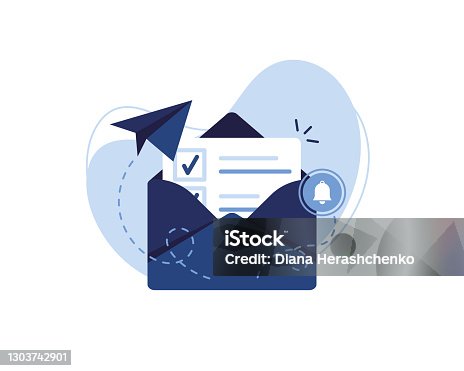 istock Email marketing & Message concept 1303742901