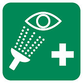 istock Emergency Eye Wash Vector Sign 1137209468