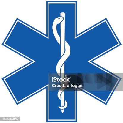 istock Emergency Medicine Symbol - Star of Life 165586847