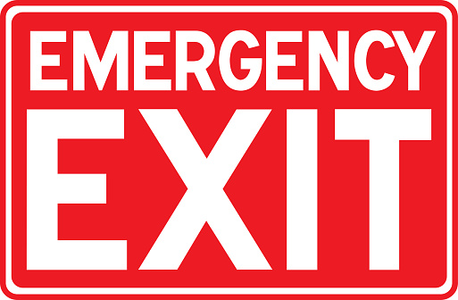 Emergency sign: Emergency exit